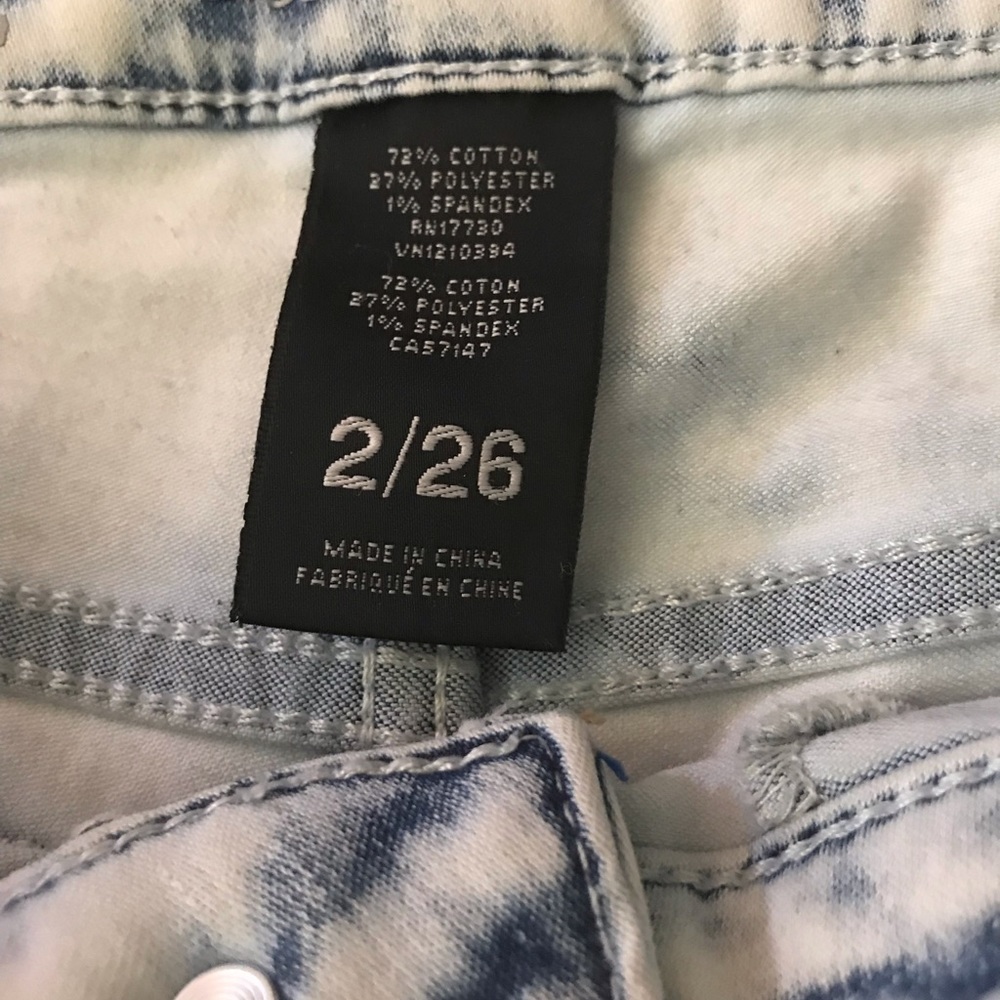 Missimo Mid Rise Acid Wash Legging - Picture 3 of 3
